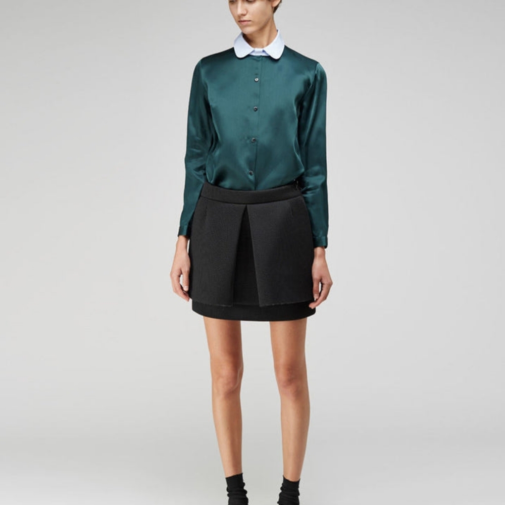 Simone Rocha Mesh Pleat Front Skirt